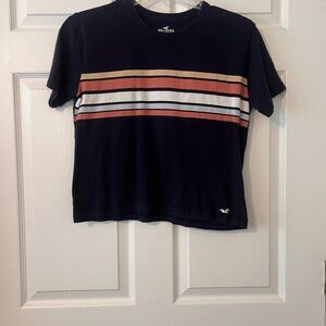 Hollister  Short Sleeve Tee with Multicolor Stripes